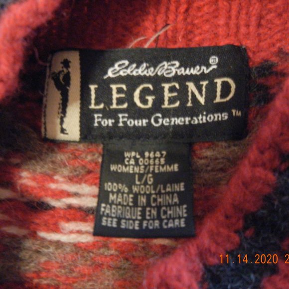 Vintage Fair Isle Ski Casual Work Sweater sz L (wsw27) - Picture 2 of 11